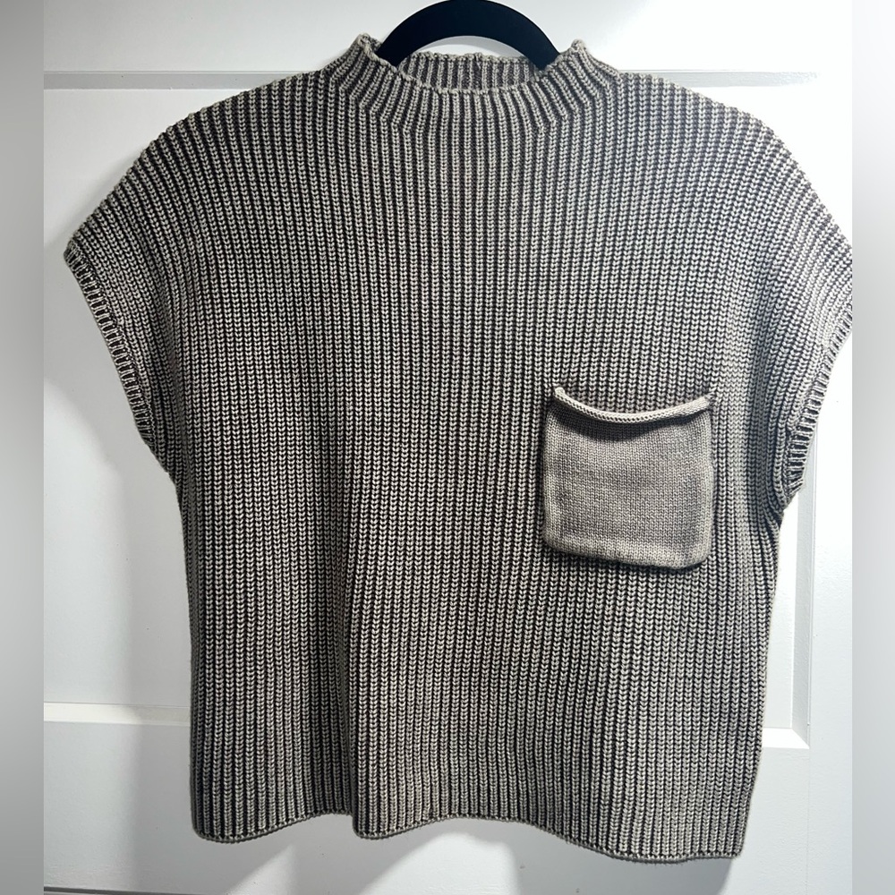 ZENANA Knit Short Sleeve Cropped Sweater